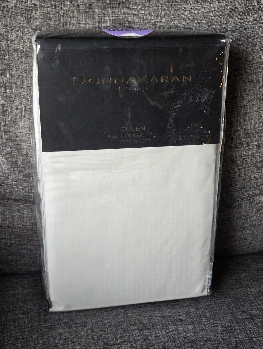 Donna Karan Collection Silk Indulgence Queen Fitted Sheet Ivory
